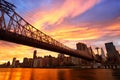 NYC Queensboro Bridge Royalty Free Stock Photo