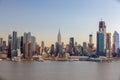 NYC SKYLINE in the day time Royalty Free Stock Photo