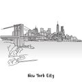 NYC Skyline Greeting Card Design