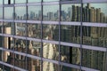 NYC skyline reflection Royalty Free Stock Photo