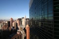 NYC Skyline with a reflection Royalty Free Stock Photo