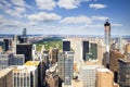 NYC skyline from Top of the Rock Royalty Free Stock Photo