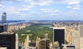 NYC skyline from Top of the Rock Royalty Free Stock Photo