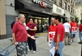 NYC: Striking Verizon Telephone Workers Royalty Free Stock Photo