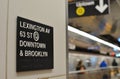 NYC Subway Car Arriving in the Station Commuters Traveling to Work City Life Royalty Free Stock Photo