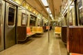 NYC Subway Car Interior Royalty Free Stock Photo