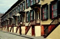 NYC: 1882 Sylvan Terrace Row Houses Royalty Free Stock Photo