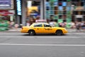 New York Taxi Cab Panning Shot