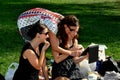 NYC: Three young women in Central Park