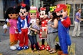 NYC: Tourists with Cartoon Characters