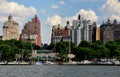 NYC: Upper West Side Skyline and Riverside Park Royalty Free Stock Photo