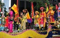 NYC: Vietnamese Women Riding on Parade Float