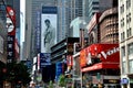 NYC: View down Broadway to Times Square Royalty Free Stock Photo