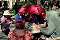 NYC: Woman Playing Cards in Chinatown