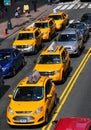 NYC: Yellow Taxis on East 42nd Street