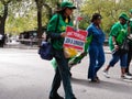 Union Power, Join A Union, Labor Day Parade, NYC, NY, USA Royalty Free Stock Photo