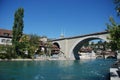 The Nydegg Bridge in the old town, Bern Royalty Free Stock Photo