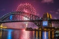 NYE firework at Sydney Harbour Bridge