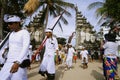 Nyepi, Melasti Ceremony at Bali. Balinese New year
