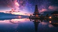 Nyepi Night Sky Observance Royalty Free Stock Photo