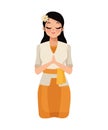 nyepi woman prayer Royalty Free Stock Photo