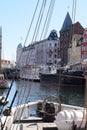 Nyhavn canal Copenhagen in Denmark Royalty Free Stock Photo