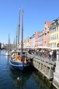 Nyhavn canal Copenhagen in Denmark Royalty Free Stock Photo