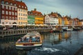 Nyhavn in Copenhagen city, Denmark Royalty Free Stock Photo