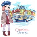 Nyhavn, Copenhagen, Denmark. Royalty Free Stock Photo