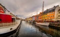 Nyhavn Copenhagen - the New Harbor Royalty Free Stock Photo