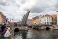 Nyhavn Drawbridge in Copenhagen Royalty Free Stock Photo