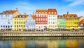 Nyhavn harbour in Copenhagen, Denmark Royalty Free Stock Photo