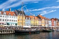 Nyhavn harbour in Copenhagen, Denmark Royalty Free Stock Photo