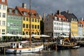 Nyhavn, The New Harbor, Copenhagen. Royalty Free Stock Photo