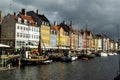 Nyhavn, The New Harbor, Copenhagen. Royalty Free Stock Photo