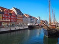 Nyhavn New harbor in Copenhagen, Denmark. Royalty Free Stock Photo