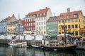 Nyhavn New Harbor. Popular area of Copenhagen. Denmark Royalty Free Stock Photo