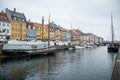 Nyhavn New Harbor. Popular area of Copenhagen. Denmark Royalty Free Stock Photo