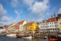 Masted Boats in Nyhavn (New Harbor), Copenhagen, Denmark Royalty Free Stock Photo