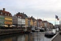 Nyhavn waterway in Copenhague Royalty Free Stock Photo