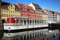 Nyhavn (new Harbor) in Copenhagen, Denmark Royalty Free Stock Photo