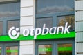 Logo of the Hungarian bank branch OTP Bank