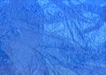 Nylon bag surface. blue sachet patterns.