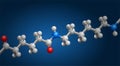 Nylon 3D structure, repeating of amide links