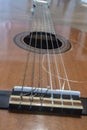 Nylon Stings Acoustic Guitar Royalty Free Stock Photo