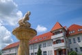 Nymph fountain in Heviz town, Hungary