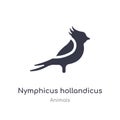 nymphicus hollandicus icon. isolated nymphicus hollandicus icon vector illustration from animals collection. editable sing symbol
