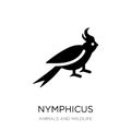 nymphicus hollandicus icon in trendy design style. nymphicus hollandicus icon isolated on white background. nymphicus hollandicus