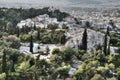 Aerial view over Nymphs Hill in Athens, Greece Royalty Free Stock Photo