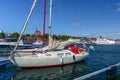 Nynashamn is a modern, hospitable yacht harbor that invites sailors Royalty Free Stock Photo